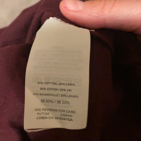 JCrew Scoop back Ballet style long sleeve shirt - Picture 7 of 7